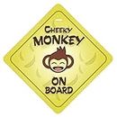 CVANU Cheeky Monkey ON Board Safty Windows Car Sticker (Pack of 2) CV-118