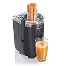 Hamilton Beach HealthSmart Juicer Machine, Compact Centrifugal Extractor, 2.4” Feed Chute for Fruits and Vegetables, Easy to Clean, BPA Free, 400W, Black (67500)