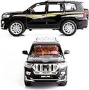 Bestie toys 1:32 Toyata Land Cruiser Diecast Metal Toy Car for Kid Pullback with Light Sound (Multicolor)