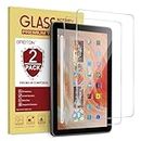 [2 Pack] OMOTON Screen Protector for Amazon Fire HD 10 Tablet (13th/11th Generation, 2023/2021 Released)/Fire HD 10 Plus/Fire HD 10 Kids/Kids Pro All-New 10.1 Inch Tablet, Tempered Glass