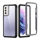 seacosmo Samsung S21 Case 5G (2021), [with Built-in Screen Protector] Full-Body Rugged Dual-Layer Shockproof Protective Cases Cover for Samsung Galaxy S21 6.2-Inch