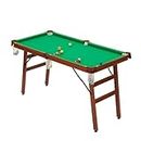 JOPHUN 55-inch Folding Pool Billiard Table, Indoor, Outdoor Mini Pool Table Compact Pool Table, 2 Cue Sticks, 16 Balls, Triangle, Chalk, Brush, Great for Kids and Adults