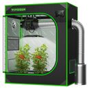 VIVOSUN Grow Tent 75x45x90cm Hydroponics 600D Oxford Indoor Mylar Grow System