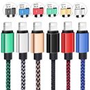 Fast Charger Data Cable Lead for iPhone 11 12 13 14 XS 8 7 Braided Charging Cord