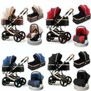Baby Pram🚨Capsule 10in1 Newborn Pushchair Travel System Buggy Stroller carrycot