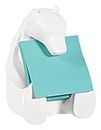 Post-it BEAR-330 Notes Dispenser for 3 in. x 3 in. Pop-up Notes, Includes 1 pad of Notes, 45 Sheets, White