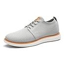 Bruno Marc Men's CoolFlex Breeze Mesh Sneakers Oxfords Lace-Up Lightweight CasualWalking Shoes, Grey - 12(Grand-01)