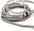 Linsoul Tripowin Zonie 16 Core Silver Plated Cable SPC Earphone Cable for BL03 TRN V90 V80 AS10 ZS10 ZS6 ES4 ZST ZSR iems(2pin-0.78, 2.5mm, Grey)