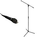 singtrix Professional Karaoke Machine Microphone Bundle with Amazon Basics Adjustable Boom Height Microphone Stand