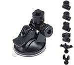 Sportway S40 Dash Cam Suction Mount (3rd Gen) with10pcs 360 Rotating Joints Compatible for Rexing, Old Shark, Yi, TOGUARD, Compark, Kingslim, Crosstour and Most Dash Cameras, DVR, GPS