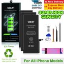 High Capacity Battery Replacement for iPhone 7 6s 8 6 Plus X 5S 5 5C SE Deji Kit