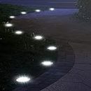 ADVWIN Solar Ground Lights, Waterproof Garden Lights Outdoor 12 Pack, Upgraded Solar Garden Lights, In-Ground Lights LED Landscape Lighting for Pathway Patio Walkway Yard Lawn Deck, White