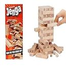 HRK Gaming Zenga Junior Game, Original Hardwood Blocks Stacking Tower Game, Toys for Kids Ages 6 and Up, 1 or More Players, Family Game