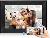 Hyjoy Digital Picture Frame WiFi Smart 8 Inch IPS HD Touch Screen Digital Photo Frame with 16GB Storage, Auto-Rotate, Easy Setup to Share Photos or Videos from Anywhere via AiMOR App