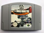 Chariot système vidéo F1 WORLD GRAND PRIX Nintendo 64 N64, authentique, testé PAL F-1
