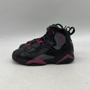Nike Air Jordan True Flight Girls Black Pink Lace Up Sneaker Shoes Size 12 C