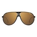 CARRERA Sole Unisex Polarized Pilot Polyamide Inj Mtt Black Plastic Sunglasses