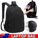 Business Travel Laptop Backpack USB Port Waterproof College School Computer Bag