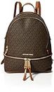 Michael Kors Rhea Zip, Backpack Femme, Marron (Brown), 12.7x31.8x24.1 Centimeters (W x H x L)