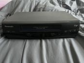 Panasonic PV-V4520 Blue Line 4-Head Hi-Fi Stereo VCR Player Tested No Remote