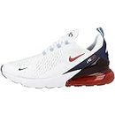 Nike Men's Air Max 270 White/Red-Midnight Navy Sneakers Men's Size 9