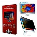 JiSiTeCai [2 Pack] 19 Inch 5:4 Computer Privacy Screen Filter for Monitor - Privacy Shield and Anti-Glare Protector (14 13/16" x 11 7/8") (19（14.84"x11.88"）)