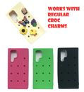 Silicone Shoe Charm Phone Case for Samsung S23 Ultra Compatible With Shoe Charms