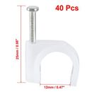 Wall Mount Coax Electric Cable Wire Clip Fastener Saddle Nylon