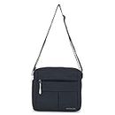 NORTH ZONE Northzone Sling Cross Body Travel Office Business Messenger One Side Shoulder Pouch Bag Money Bag for Men and Women (Black)