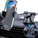 BIPOPIBO Car Phone Holder Mount Phone Mount for Car Dashboard Windshield Air Vent Universal Cell Phone Automobile Cradles Hands-Free Phone Stand for Car Fit iPhone Android