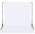 Boltove® 6FTX9FT White Backdrop Background Rod Pocket for Photography Backdrop,Photoshoot Background,Video Production, Home Decoration,Weddings, Newborns, Product Photography, Screen Video, Curtain