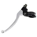 Slother 7/8" Bike Brake Handle Left Clutch Brake Lever Replacement for Honda XR50 XR70 for Yamaha YZ80 YZ85 for Kawasaki KX65 for Coleman CT200U for Trail 200 Mini Bike 196cc 98cc Bike Parts,Silver