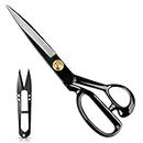 Fancyku Fabric Tailor Shears Professional 11" Heavy Duty Sewing Scissors For Leather Clothes Industrial Strength High Carbon Steel Tailor Scissors Sharp For Home,Office,Dressmaker,Costume Designer