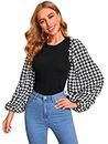 Dream Beauty Fashion Women Top with Full Sleeves for Fancy top, Stylish top, Casual Wear Top for Women and Girls .(Black, Medium)