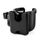 Accmor Stroller Cup Holder with Phone Holder, Bike Cup Holder, Universal Cup Holder for Uppababy Nuna Doona Strollers, 2-in-1 Cup Phone Holder for Stroller, Bike, Wheelchair, Walker, Scooter