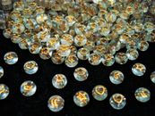 Moon/Star/Heart Beads 250pc Gold/Glitter DIY Jewellery Bracelets FREE POSTAGE