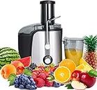 PureMate Juicer Machines, 800W Powerful Juicer Extractor Quick Juicing for Whole Fruit and Vegetable, BPA-Free with 2 Speed Settings, Easy to Clean & 75MM Large Feed Chute, Centrifugal Juicer Machine