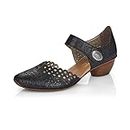 Rieker Damen Halbschuhe, Femme 43753 Chaussures Basses, Schwarz, 37 EU