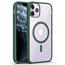 Amazon Basics Thermoplastic Polyurethane Back Case Cover for iPhone 11 Pro Max | Compatible for iPhone 11 Pro Max Back Case Cover | Scratch-Resistant Back Case Cover | Forest Green