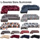 Sectional Couch Covers 2pcs L-Shaped Sofa Covers Stretch Furniture Slipcovers US