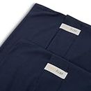 Happyluxe Small Pillows Cases, Small Travel Pillow Cases, Hypoallergenic, 17" x 13", Machine Washable, Made in The USA- Navy Blue - 2 Pack