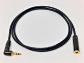 Cable de extensión de auriculares plomo auxiliar 3,5 mm conector macho a hembra enchufes chapados en oro