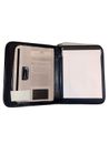 Black A4 Folder Notepad Office Supplies Multi Pocket With Zip