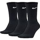 Nike Men Cush Crew Socks (pair Of 3) - Black/White, Medium/Size UK 5 - 8