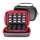 VSEER Carrying Case for New Nintendo 3DS XL / New 2DS XL, Hard Protective Shell Travel Case for Nintendo 3DS/3DS XL/New 3DS/New 3DS XL- [Black/Red]