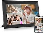YOUYU Digital Photo Frame, 10.1 inch WiFi FRAMEO Digital Picture Frame, 1280 * 800 IPS LCD Touch Screen, Electronic Photo Frames with 32GB Storage, Auto Rotate, Share Photos and Videos Anywhere-Black