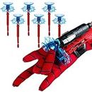 Dacitiery Spider Web Shooter for Kids, Spider Launcher Wrist Toy Set for Boys Gift (1 Launcher + 6 Bullets + 1 Gloves)