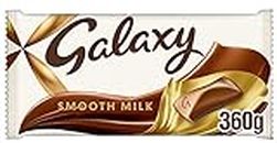 Galaxy Smooth Milk Chocolate Bar for Sharing, 360 g, (Packaging May Vary)