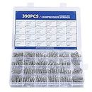 Compression Springs Assortment Kit, 390 Pcs 24 Different Sizes Stainless Steel Springs, Spring Assortment for Shop and Home Repairs