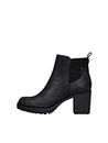 ONLY Damen Chelsea Boots mit Absatz | Ankle Stiefeletten Schuhe | Bootie Stiefel ohne Verschluss ONLBARBARA, Farben:Schwarz, Größe:37 EU